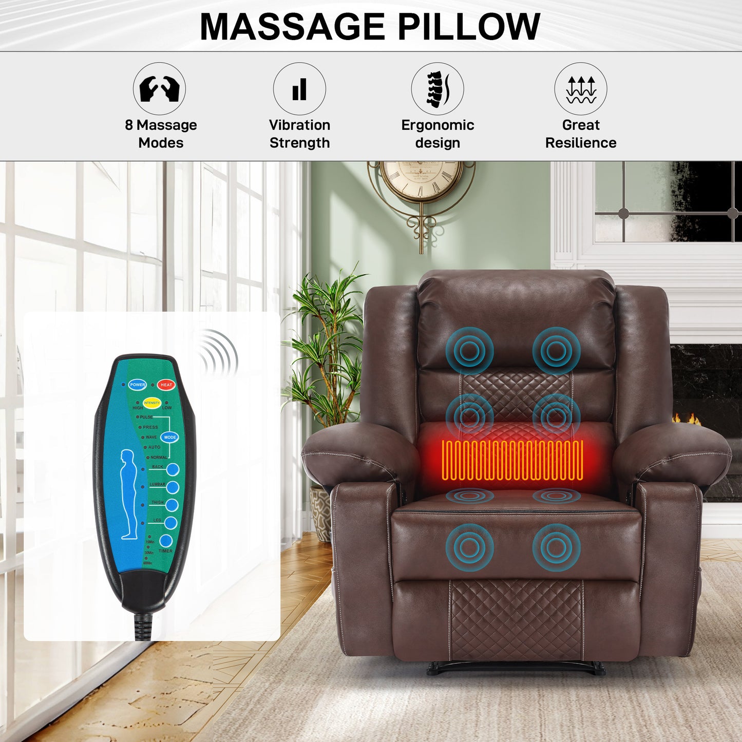 🛋️ Welevara™ Luxury Massage Recliner Chair