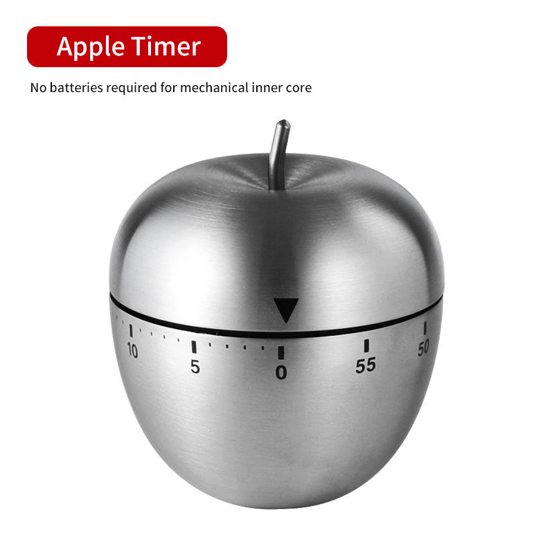 Mechanical Kitchen Timer – Stainless Steel Wind-Up Countdown Timer for Cooking, Baking & Meal Prep