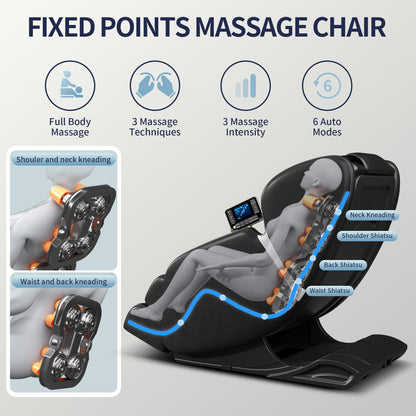 Welevara™ Elite Zero Gravity Recovery Massage Chair with Heat & Full Body Air Compression