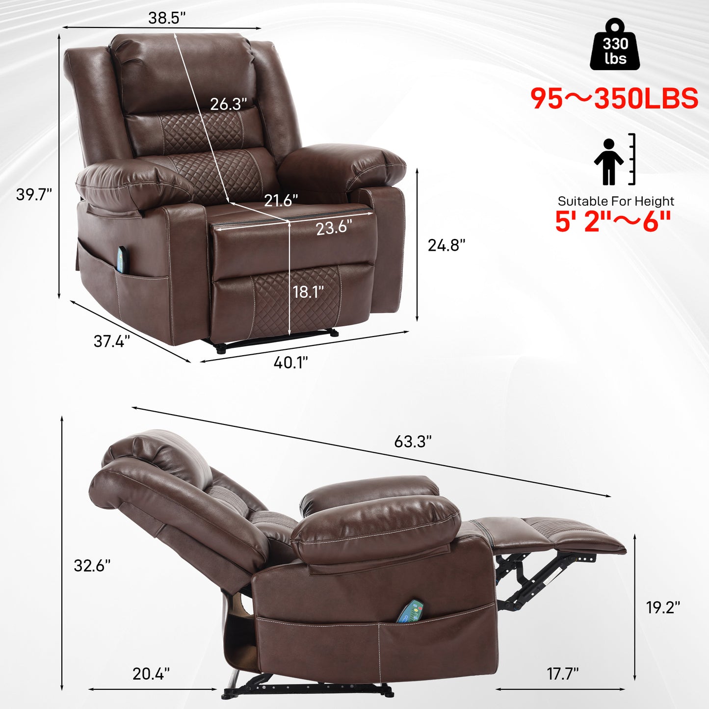🛋️ Welevara™ Luxury Massage Recliner Chair