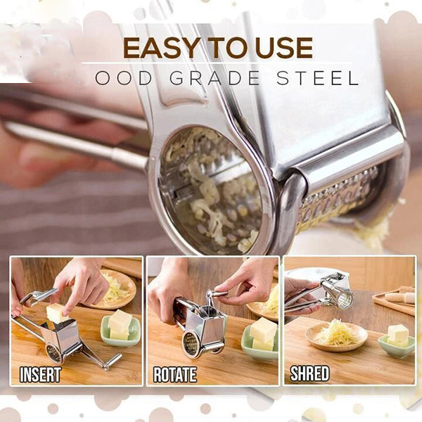 304 Stainless Steel Multifunctional Kitchen Grater – Cheese, Vegetable & Chocolate Grater with Easy-Clean Design