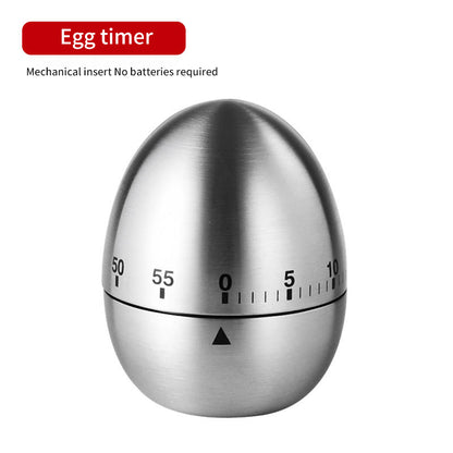 Mechanical Kitchen Timer – Stainless Steel Wind-Up Countdown Timer for Cooking, Baking & Meal Prep