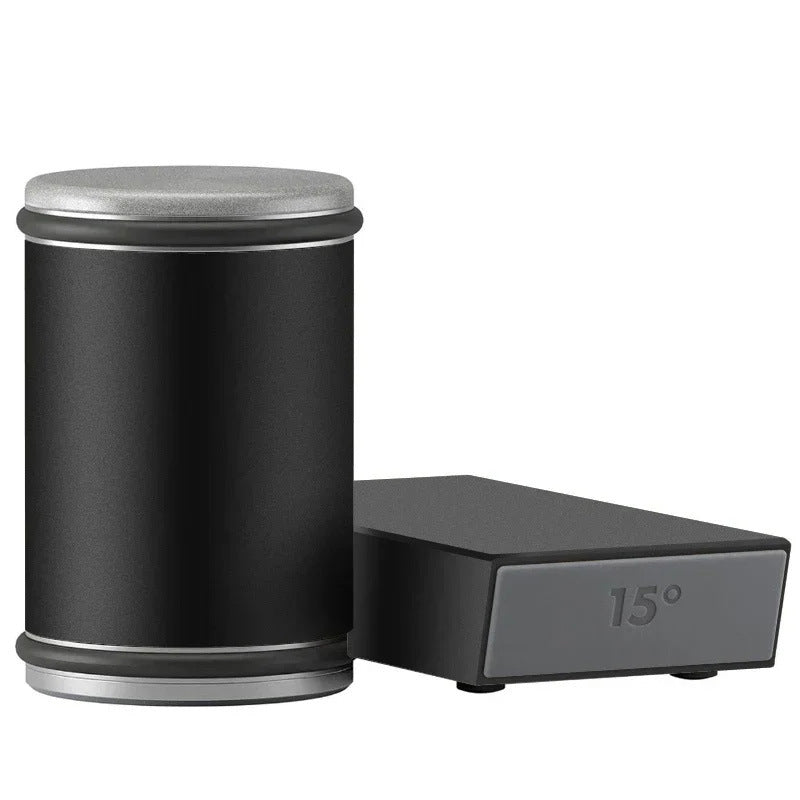 Magnetic Rolling Knife Sharpener – 15° & 20° Angle Knife Sharpening Kit with Grinding Stones for Chef Knives