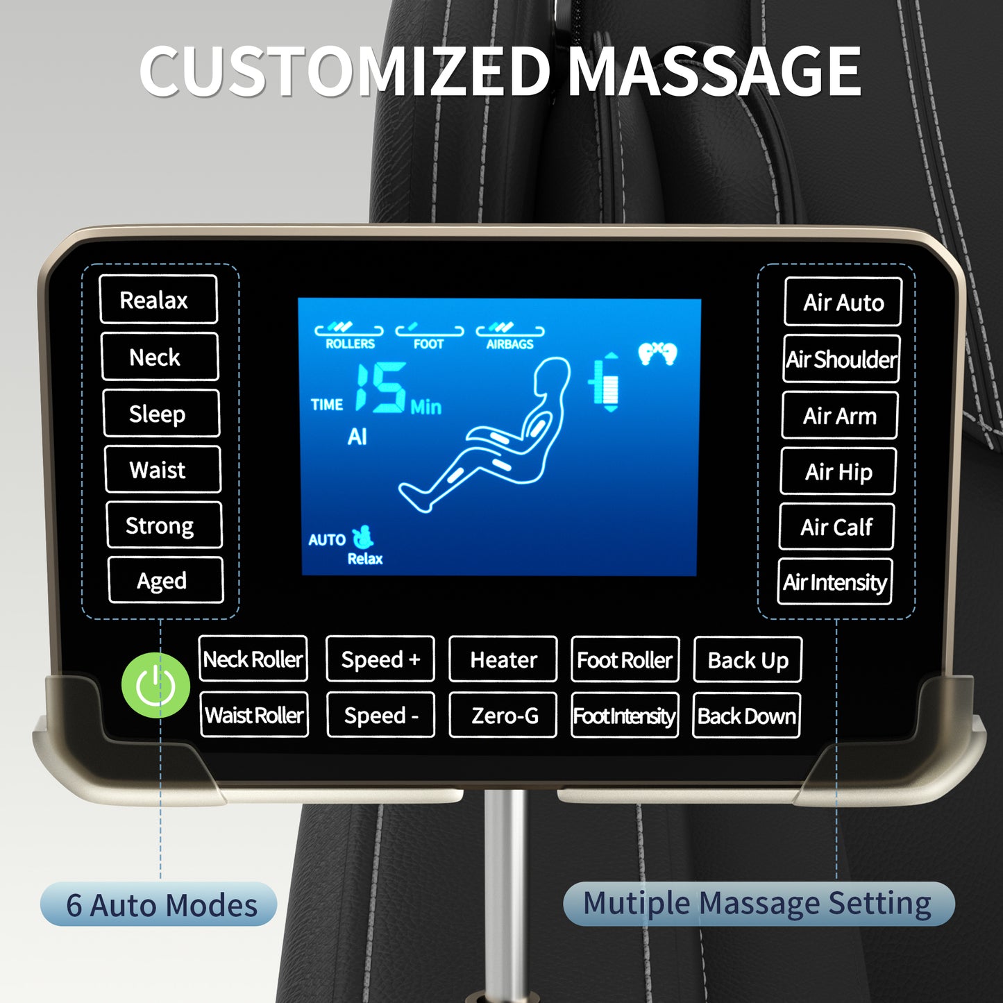 Welevara™ Elite Zero Gravity Recovery Massage Chair with Heat & Full Body Air Compression