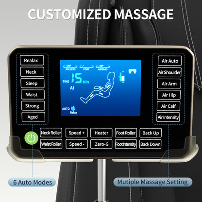 Welevara™ Elite Zero Gravity Recovery Massage Chair with Heat & Full Body Air Compression