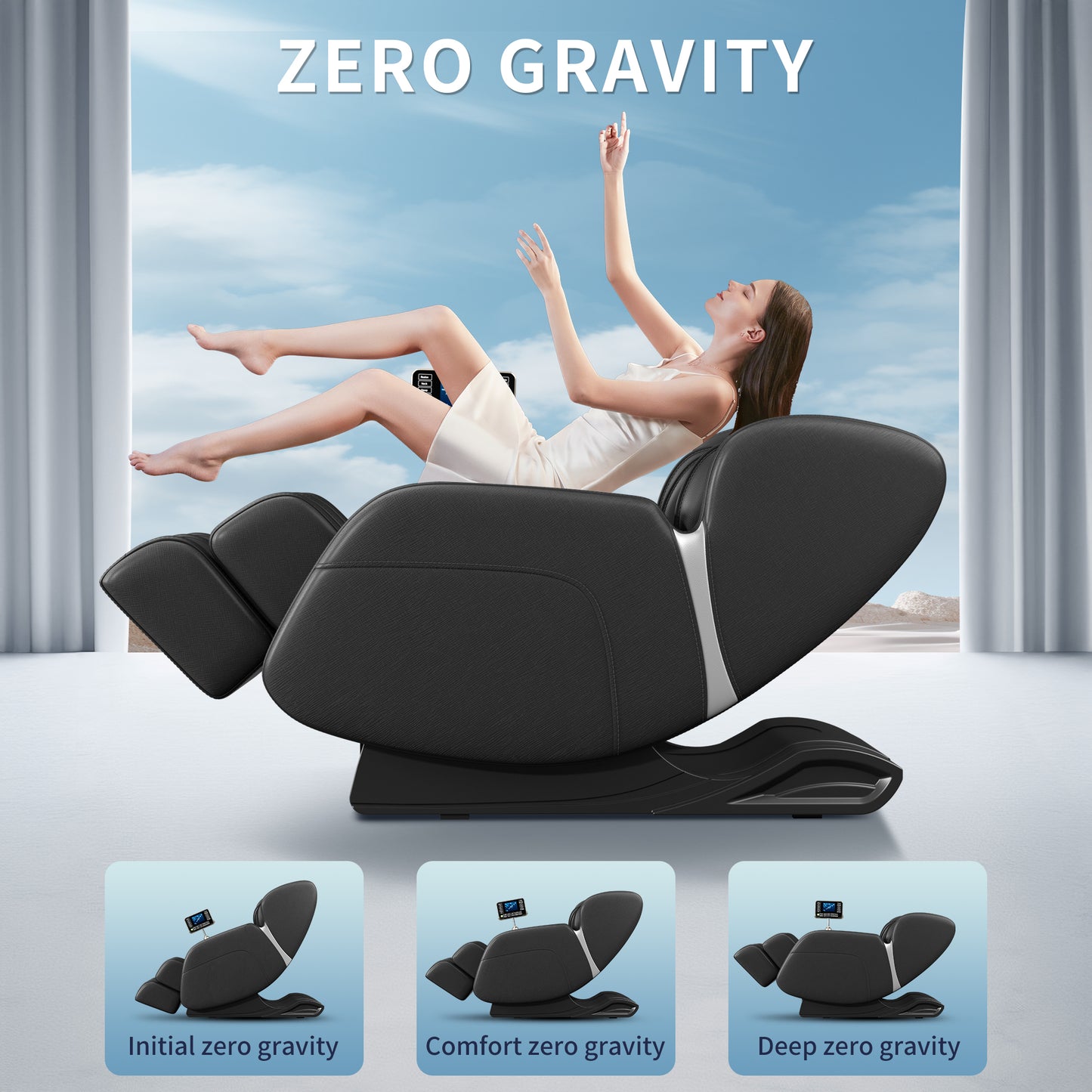 Welevara™ Elite Zero Gravity Recovery Massage Chair with Heat & Full Body Air Compression